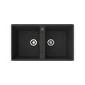 2 bowls granite sink - 96 cm x 56 c