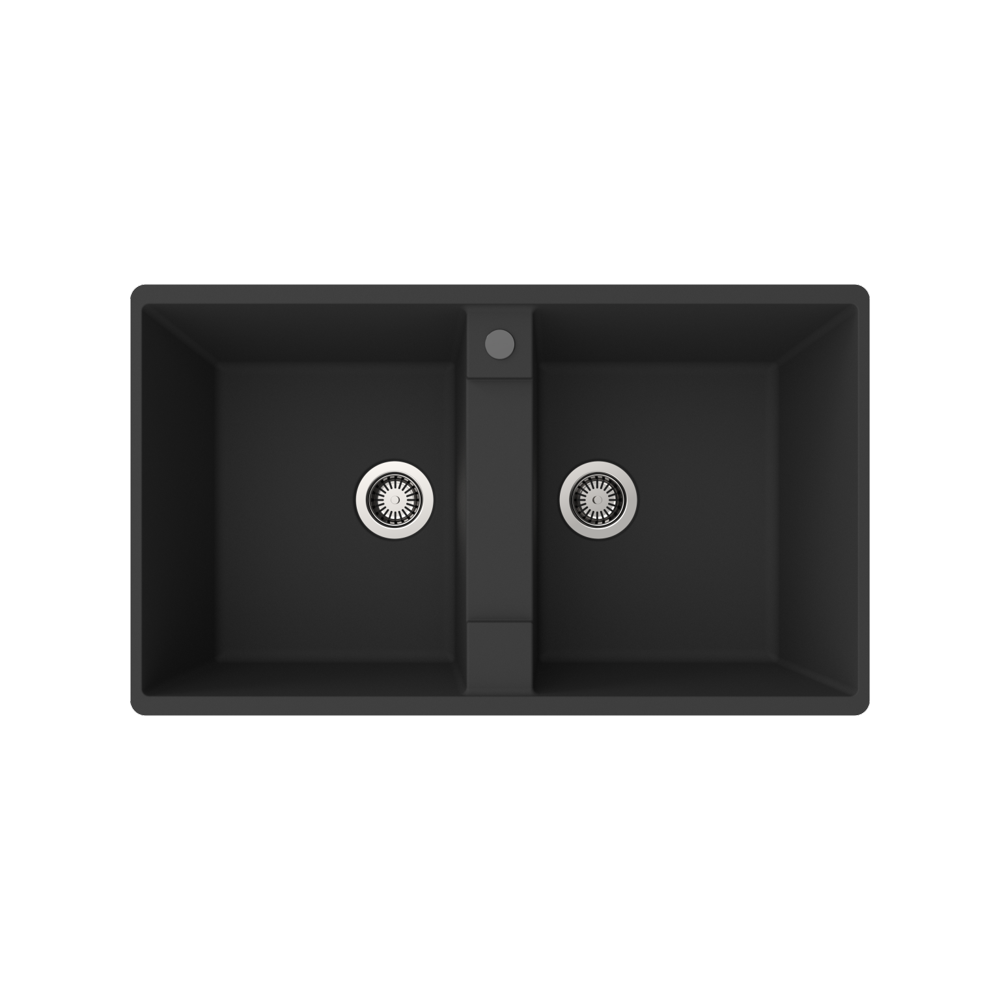 2 bowls granite sink - 96 cm x 56 c