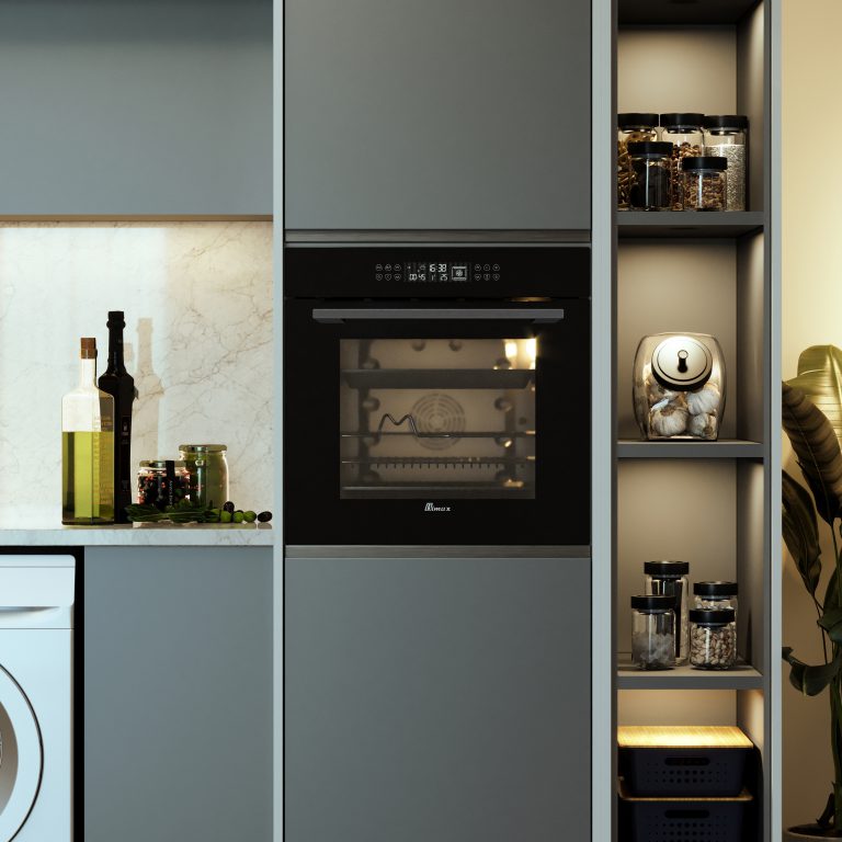 70 litres black Built-in Oven - 60cm