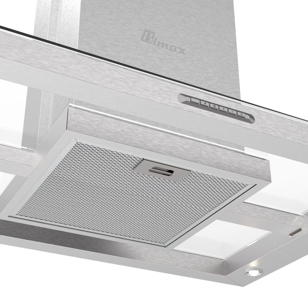 Island type stainless steel hood - 90cm