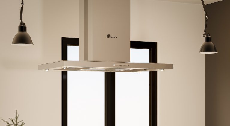 Island type stainless steel hood - 90cm