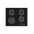 4 burner black glass gas stove - 60cm