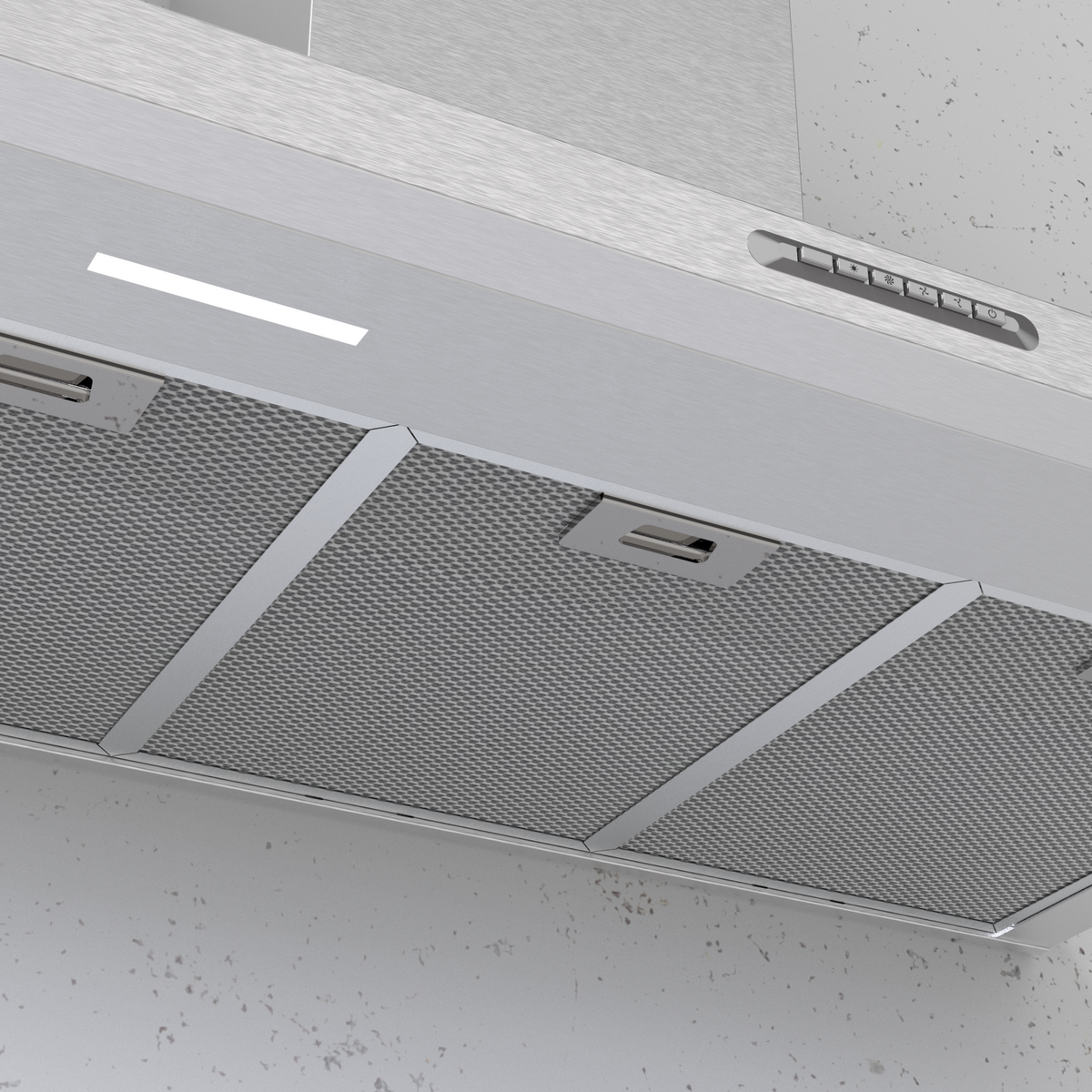 Wall Mount stainless steel hood - 90cm